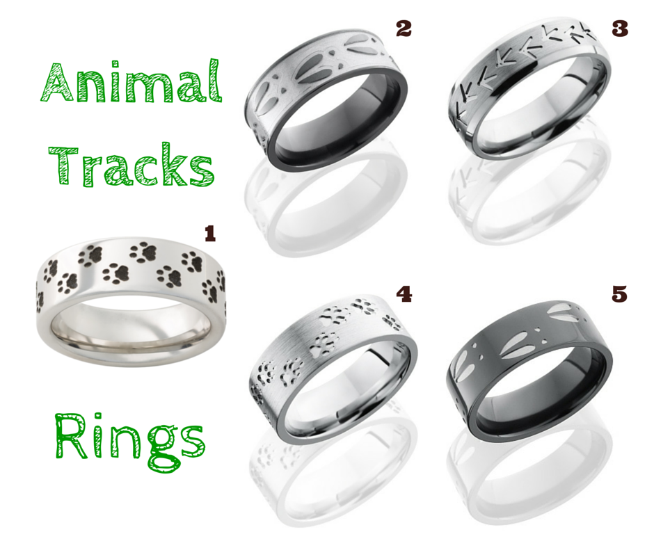 Animal Tracks Rings