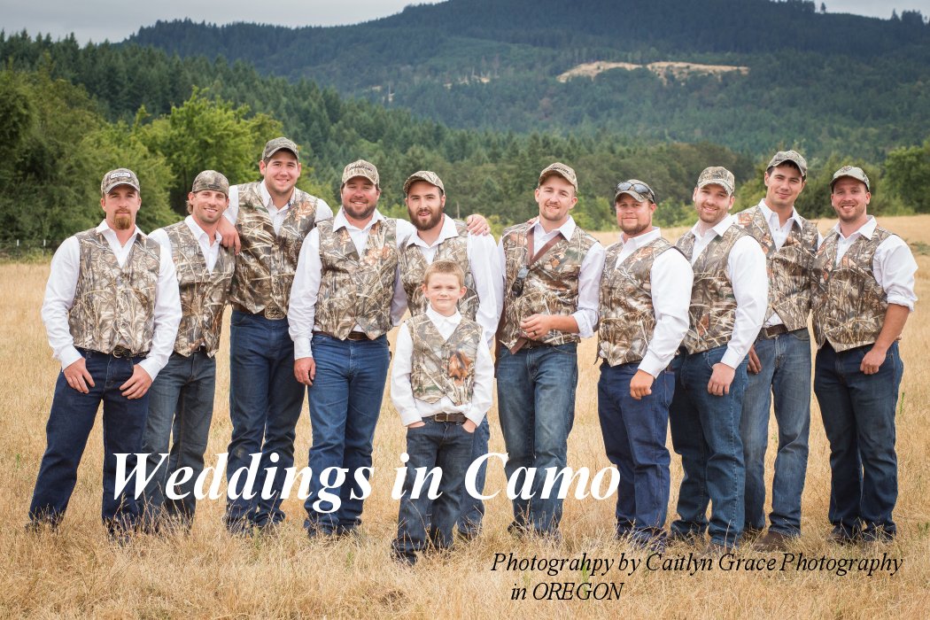 Camo store wedding vest