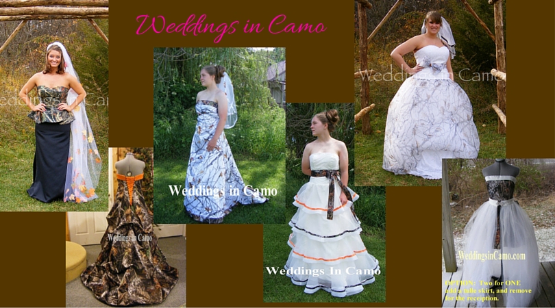 Camouflage Wedding Dress Material